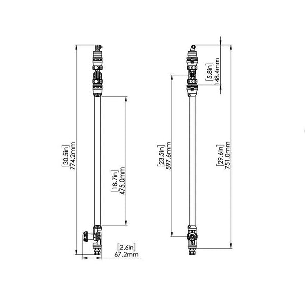 Railblaza Camera Boom 600 R-Lock Halterung Kit