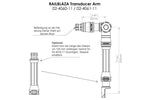 Railblaza Transducer Arm Geberstange Plattform Kit