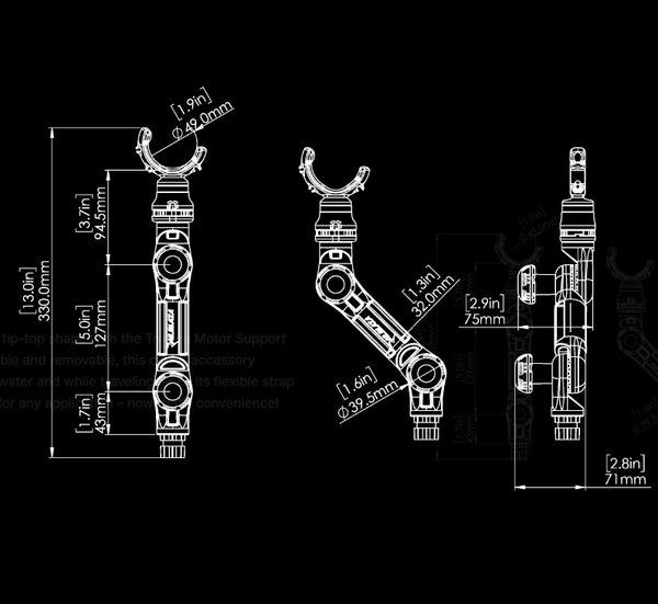 Railblaza Trolling Motor Support XL