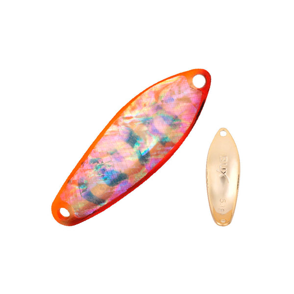 Angler’z System Buxter Bux Shell Spoon 6.5g Red Orange Abalone Yamame GP-G