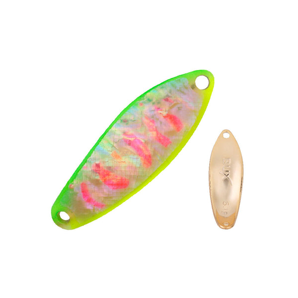 Angler’z System Buxter Bux Shell Spoon 6.5g Orange Yellow Abalone Yamame RP-G