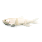 Megabass Magdraft Hasu Raver 7 inch, Albino Pearl Shad