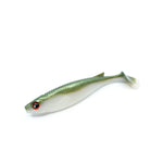 Raubfisch Bonbon Dace Shad Gummiköder 100mm 8g, 4er-Pack, Grün-Weiss