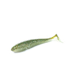 Raubfisch Bonbon Fat Jags Shad Gummiköder, Multi-Pack, Gruen-Glitzer