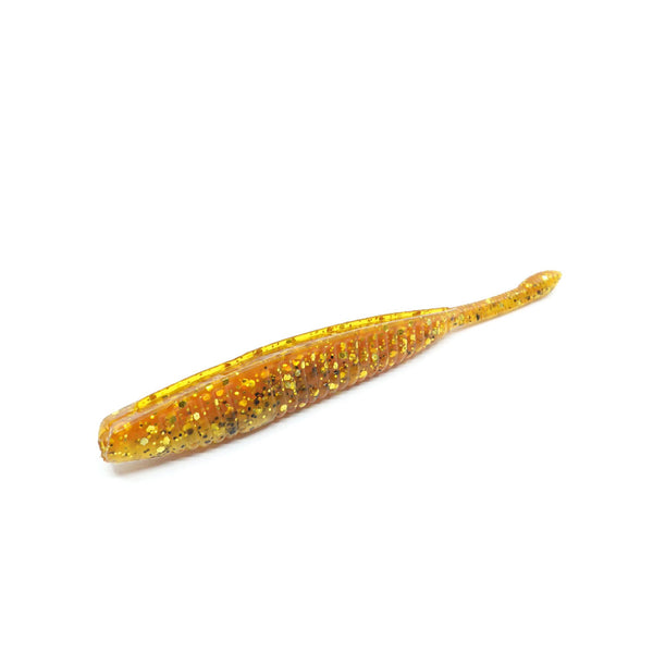 Raubfisch Bonbon Goodie Pintail Gummiköder 95mm, Gold-Glitzer
