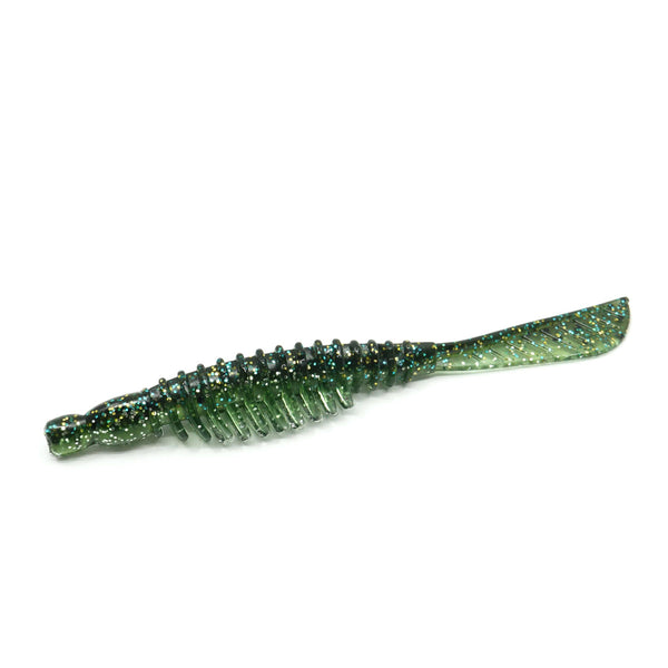 Raubfisch Bonbon Hokey Pintail Gummiköder 100mm, Gruen-Glitzer