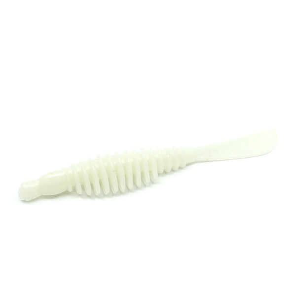 Raubfisch Bonbon Hokey Pintail Gummiköder 100mm, leuchtend-weiss