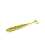 Raubfisch Bonbon Slim Jags Shad Gummiköder, Braun-Glitzer