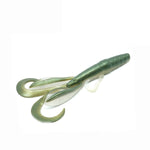 Raubfisch Bonbon Crab Gummiköder 90mm 5g, 6er-Pack, Grün-Weiss