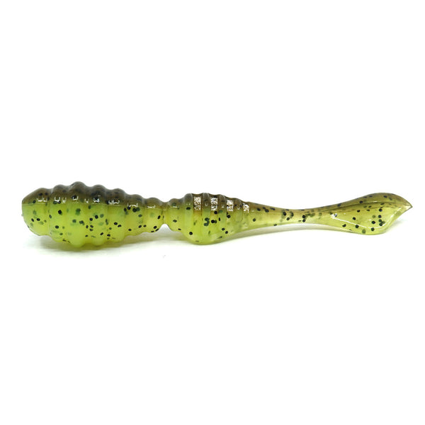 DSTYLE D1 2.2 inch 1.2g, 8er-Pack, Green Pumpkin Chartreuse, von FischeFischen