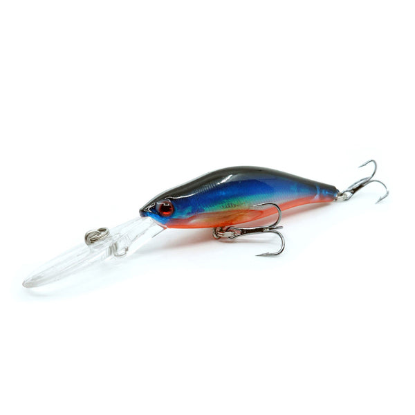 Raubfisch Bonbon Flash Deep Minnow Wobbler 90mm, Blau