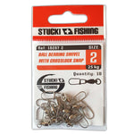 Stucki Fishing Ball Bearing Swivel With Crosslock Snap, 10er-Pack