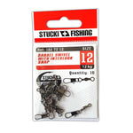 Stucki Fishing Barrel Swivel with Interlock Snap, 10er-Pack, Grösse 12