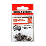 Stucki Fishing Barrel Swivel with Interlock Snap, 10er-Pack, Grösse 14