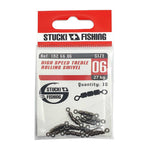 Stucki Fishing High Speed Treble Rolling Swivel, Wirbel im Multi-Pack 06