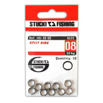Stucki Fishing Sprengringe vernickelt, 10er-Pack, Grösse 08 20kg