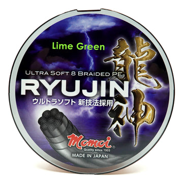 Momoi Ryujin Lime Green 150m, 8x geflochtene Angelschnur